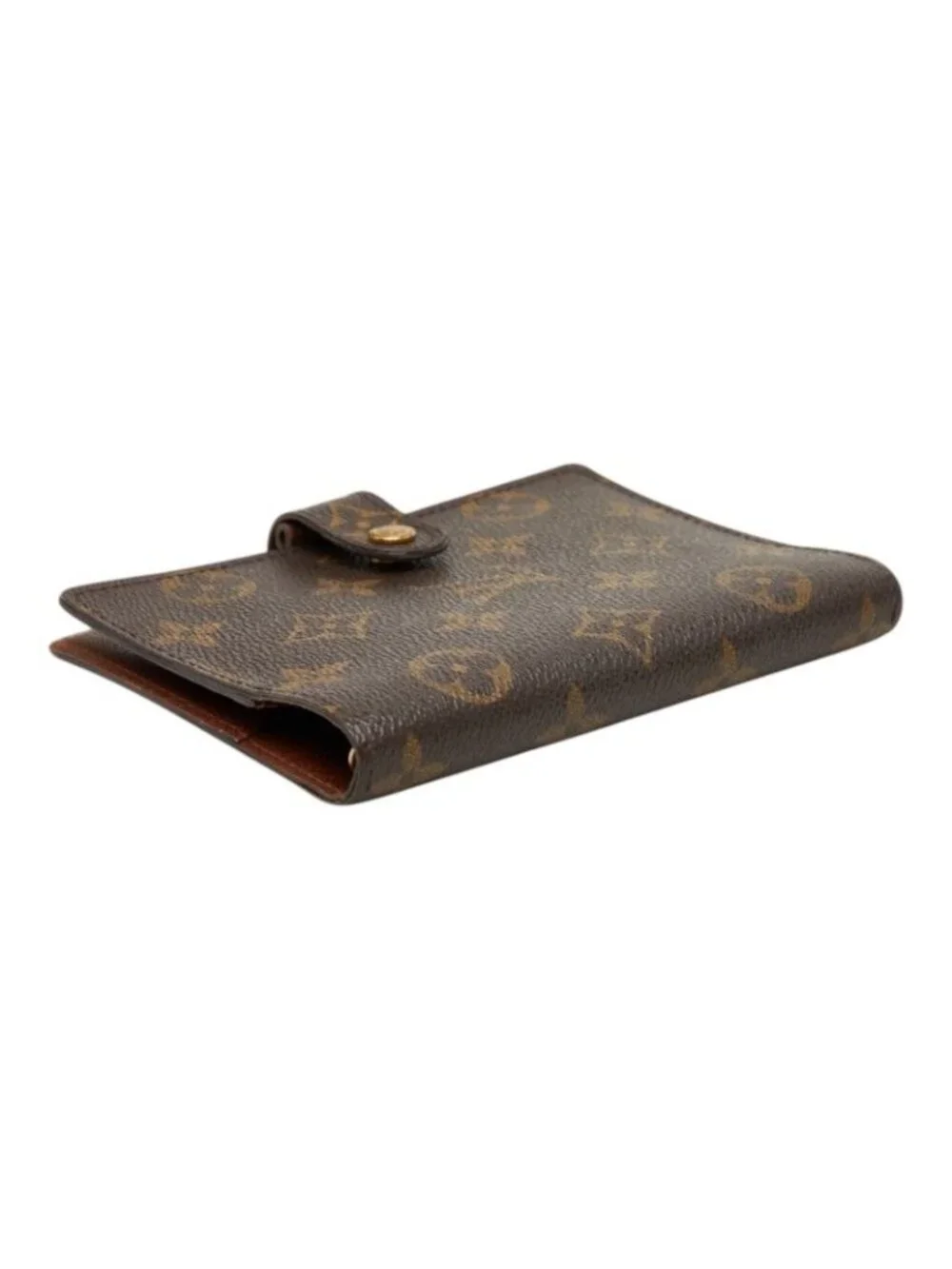 Louis Vuitton Monogram Agenda PM Notebook Cover Brown Leather